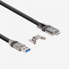 USB 3.0 micro-B, 3 m câble standard, à visser