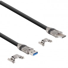 USB 3.1 Gen 1, 3 m, câble standard, droit, à visser